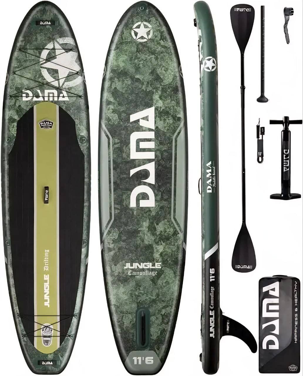 Сапборд надувной двухслойный Dama Jungle Camo 350 см