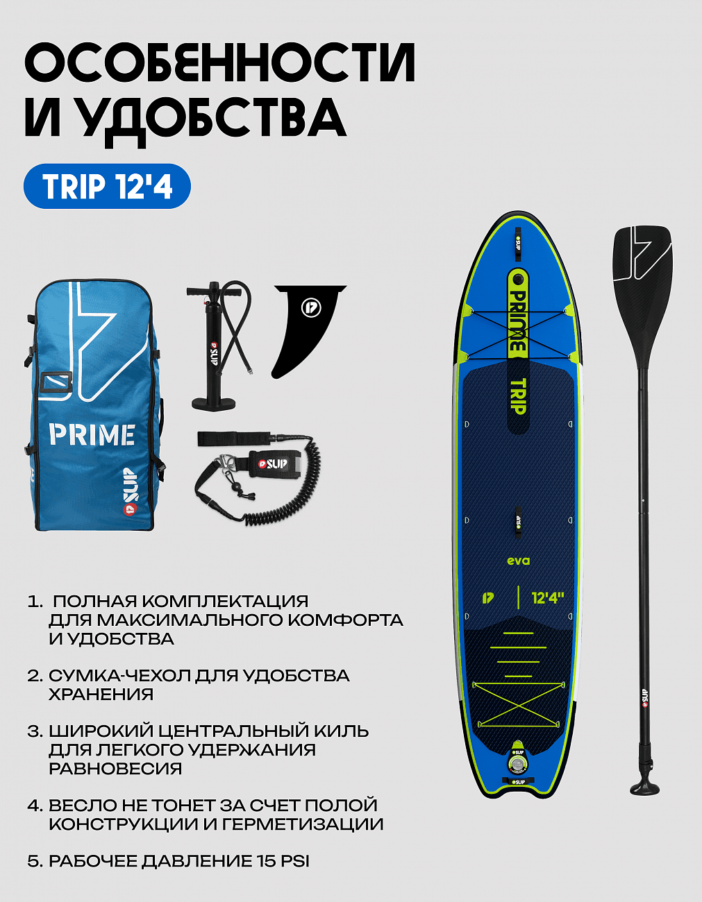 25 SUP PRIME 12'4*33"*6" TRIP blue