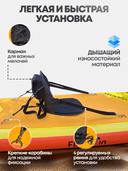 Сиденье для сапборда чёрное с карманом, 4 крепления — фото 3
